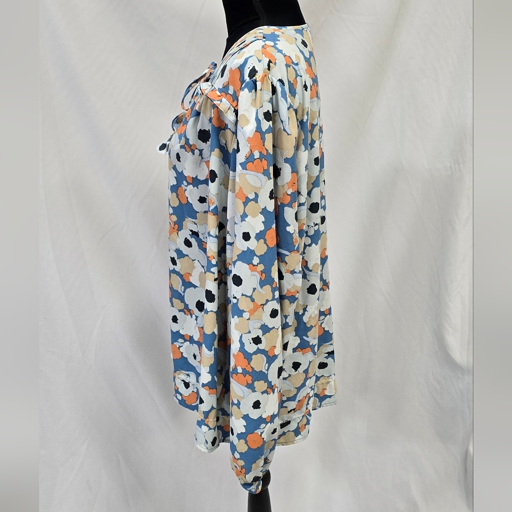 Joie women XL floral long sleeve peasant top cottage core blouse pullover - Picture 10 of 12